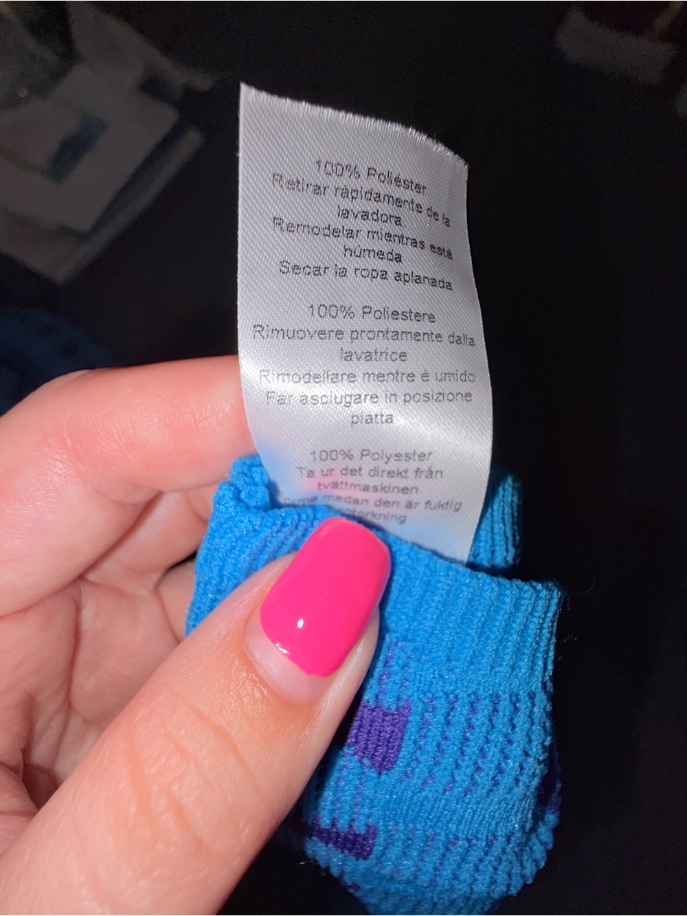 PrettyLittleThing XS Blue Purple Cut Out Knit 2 Piece Set Off Shoulder Crop Top - Picture 4 of 12